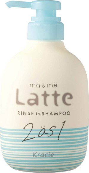 Бессульфатный шампунь-ополаскиватель с молочным протеином и маслом ши Kracie Ma & Me Latte Rinse In Shampoo