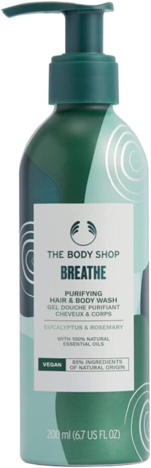 Гель для душа и шампунь с ароматом эвкалипта и розмарина The Body Shop Wellness Hair & Body Wash Eucalyptus & Rosemary