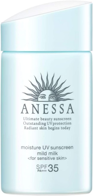Солнцезащитное молочко для детей и взрослых Shiseido Anessa Essence UV Mild Milk 35/PA+++