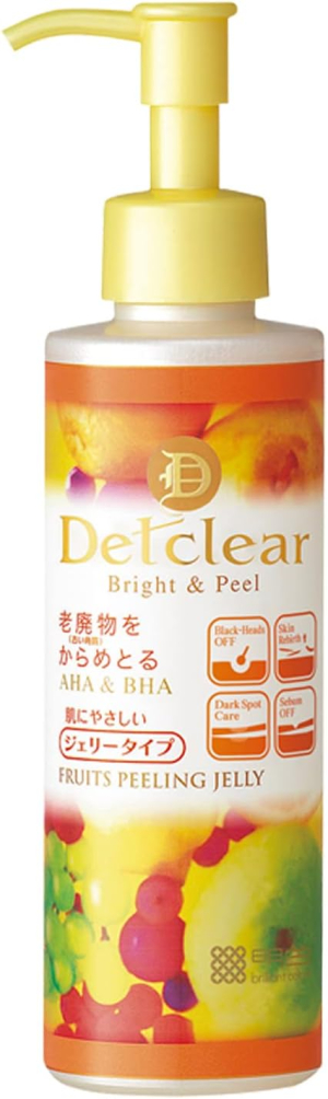 Пилинг-гель с AHA и BHA кислотами Meishoku Detclear Bright & Peel Peeling Jelly