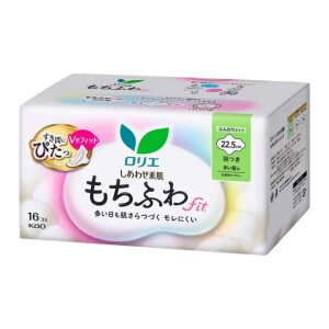 Дневные прокладки с крылышками при обильных выделениях KAO Laurier Happy Skin Soft And Fluffy Fit 22.5 см