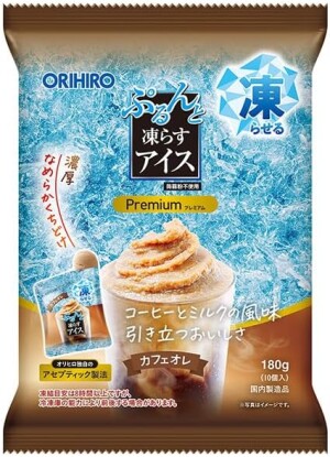 Порционный десерт для замораживания Кофейно-молочное мороженое ORIHIRO Purunto Frozen Ice Premium Café au Lait