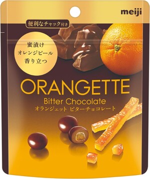 Шоколадное драже с апельсиновыми цукатами Meiji Orangette
