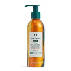 Гель для душа и шампунь с ароматом мандарина и бергамота The Body Shop Wellness Hair & Body Wash Mandarin & Bergamot