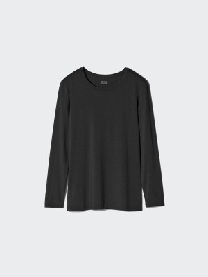 Термо-кофта с круглым вырезом из коллекции «Heattech» Uniqlo Heattech Crew Neck T-Shirt