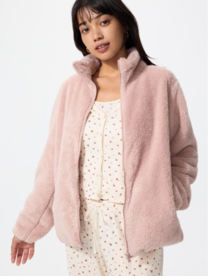 Куртка меховая на молнии Uniqlo Furry Fleece Full-Zip Jacket