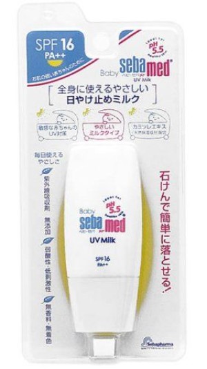 Детское солнцезащитное молочко Rohto Sebamed Baby UV Milk SPF 16 PA++      