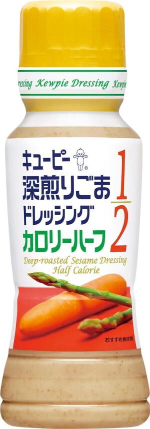 Низкокалорийный кунжутный соус-дрессинг Kewpie Deep-Roasted Sesame Dressing Half Calorie