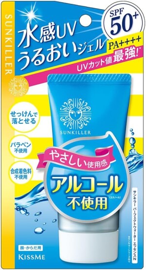 Увлажняющий солнцезащитный гель-эссенция с гиалуроновой кислотой Kiss Me Sunkiller Perfect Water Essence N