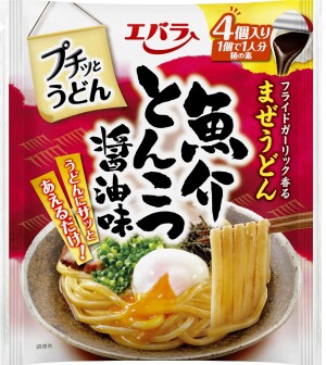 Соус для удона Тонкоцу с морепродуктами Ebara Foods Puchitto Udon Seafood Tonkotsu Soy Sauce