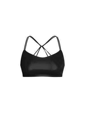 Глянцевый топ-бра с открытой спинкой Victoria’s Secret VSX Elevate™ Liquid Shine Strappy-Back Sports Bra