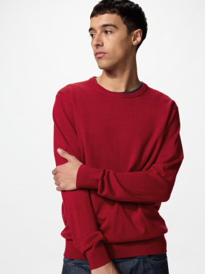 Джемпер из натуральной шерсти оверсайз Uniqlo Merino Crewneck Sweater