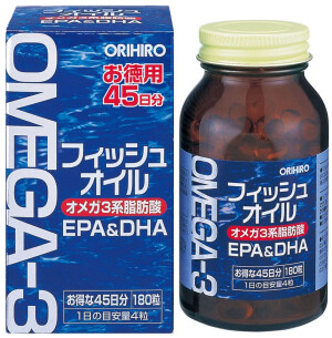 Омега-3 для здоровья сердца, сосудов и мозга (45 дней) Orihiro DHA + EPA