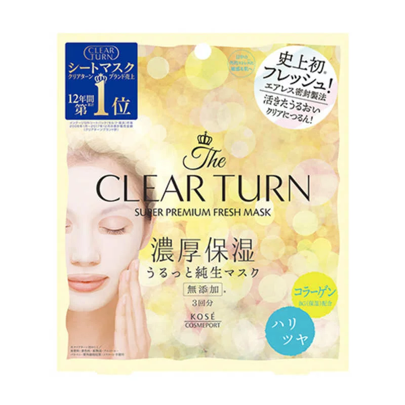 Увлажняющая маска для глянцевой кожи Kose Clear Turn Premium Fresh Haritsuya Mask