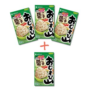 Натуральная приправа к рису с кунжутом и водорослями вакамэ Mizkan Rice Ball Mountain Sesame Kelp 3=4