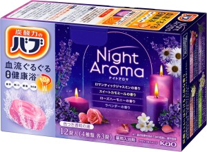 Газированные таблетки (соль для ванн) KAO BUB ночной аромат