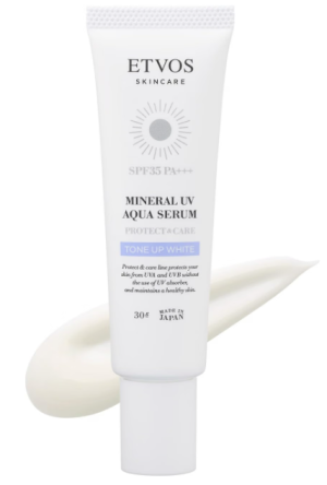 Солнцезащитная увлажняющая сыворотка 3-в-1 ETVOS Mineral UV Aqua Serum SPF35 PA+++