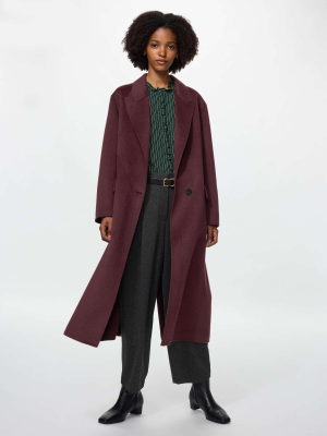 Двустороннее длинное пальто Uniqlo Double-Faced Long Coat