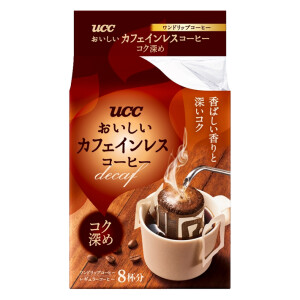Натуральный кофе без кофеина с насыщенным вкусом и ароматом UCC Delicious Decaffeinated Drip Coffee Rich