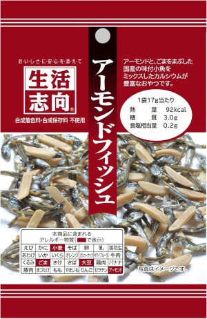 Микс миндаля и сушеной рыбы Seikatsu Shikou Almond Fish