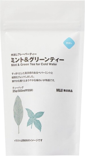 Зеленый чай с мятой MUJI Mint & Green Tea For Cold Water
