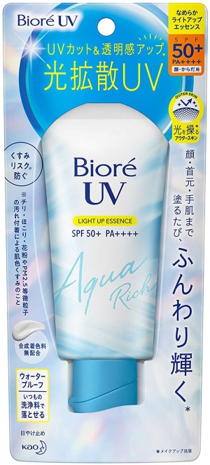 Солнцезащитная эссенция KAO Biore UV Aqua Rich Light Up Essence SPF50 + / PA ++++