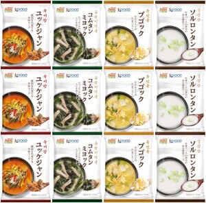 Ассорти корейских супов быстрого приготовления M&N Corporation Korean Freeze-Dried Soup Assortment