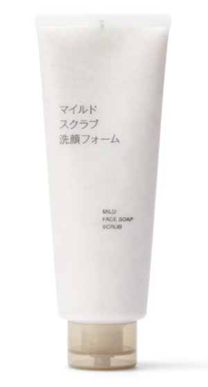 Мягкий очищающий скраб-пенка MUJI Mild Face Soap Scrub
