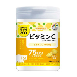 Жевательный Витамин С Unimat Riken ZOO на 75 дней со вкусом лимона      