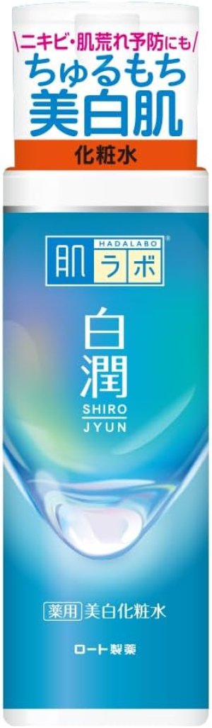 Отбеливающий лосьон с аллантоином и гиалуроновой кислотой Rohto Hada Labo Shirojyun Medicated Whitening Lotion