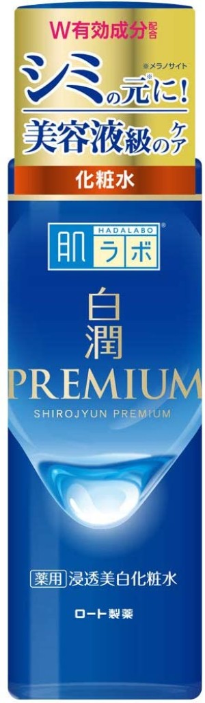 Увлажняющий и отбеливающий лосьон Rohto Hada Labo Shirojyun Premium Whitening Medicated Lotion