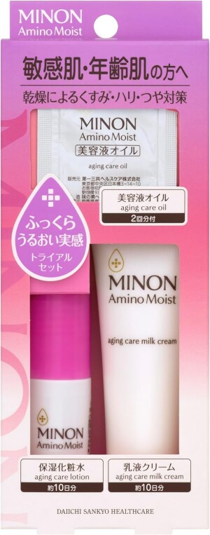 Антивозрастной пробный набор для чувствительной кожи Daiichi-Sankyo MINON Amino Moist Aging Care Trial Set