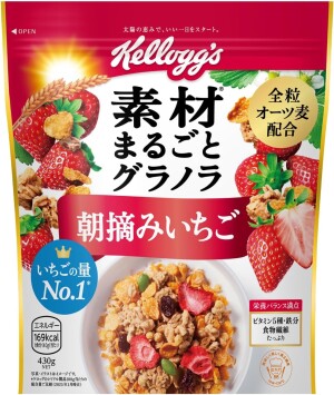 Гранола с клубникой Kellogg's Fruit Granola Morning Picked Strawberry