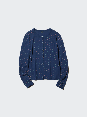 Кардиган с ажурным узором Uniqlo Pointelle Cardigan