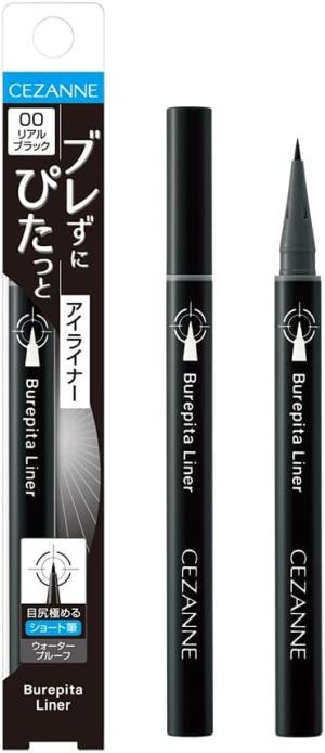 Подводка для глаз с ультратонкой короткой кистью CEZANNE Burepita Liner