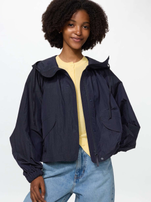 Укороченная ветровка с капюшоном Uniqlo Utility Short Parka
