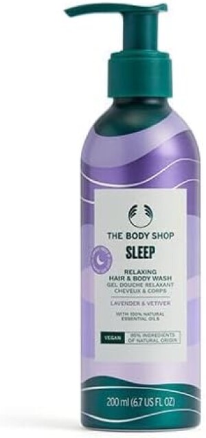 Гель для душа и шампунь с ароматом лаванды и ветивера The Body Shop Wellness Hair & Body Wash LA & Vetiver