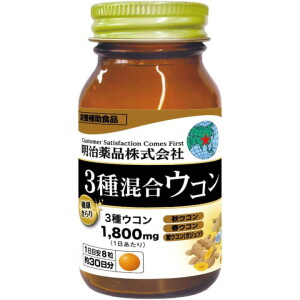 Три вида куркумы для антиоксидантной защиты и повышения функции печени Meiji Noguchi 3 Species Turmeric