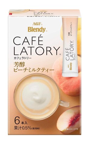 Персиковый чай с молоком AGF Blendy Cafe Latory Mellow Peach Milk Tea