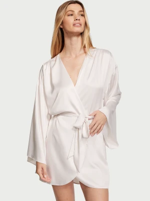 Атласный короткий халат с декором Victoria’s Secret Bride Embellished Satin Short Robe