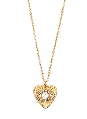 Колье с подвеской в ​​виде сердца Всевидящее око Victoria’s Secret All Seeing Eye Heart Charm Necklace