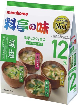 Мисо-суп быстрого приготовления "Ассорти" Marukome Instant Miso Soup 4 Types