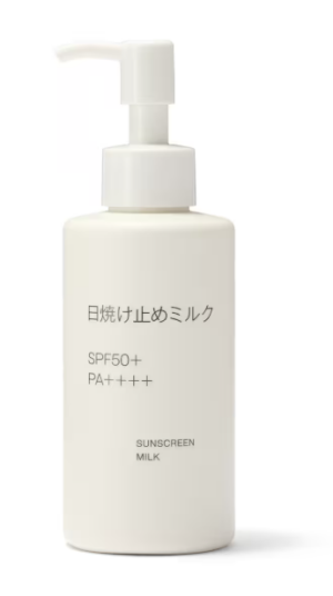Солнцезащитное молочко для чувствительной кожи SPF50+ PA++++ MUJI Sunscreen Milk For Sensitive Skin