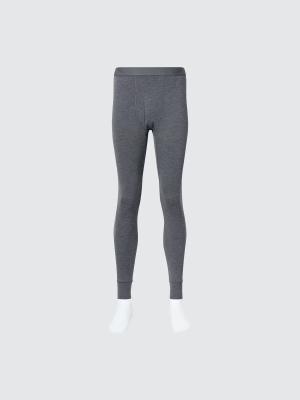 Мужские термо-тайтсы с хлопковой изнанкой из коллекции «Extra Warm Heattech» Uniqlo Extra Warm Heattech Cotton Tights Front Opening