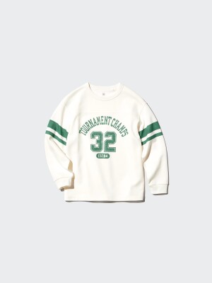 Детский свитшот с круглым вырезом из коллекции «Airism» Uniqlo Airism Cotton Crew Neck T-Shirt