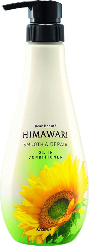 Разглаживающий, восстанавливающий кондиционер для вьющихся волос Kracie Himawari Oil In Conditioner Smooth & Repair