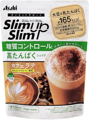 Протеиновый коктейль для контроля углеводов Asahi Slim Up Slim Carbohydrate Control High Protein Shake Latte