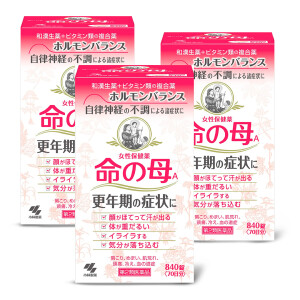 Набор Трио: Комплекс для поддержания женского здоровья в период менопаузы Мать жизни KOBAYASHI Inochi no Haha А после 40 на 70 дней - 3 шт