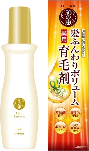 Восстанавливающий спрей-эссенция для волос Rohto 50 Megumi Aging Care Hair Fluffy Volume