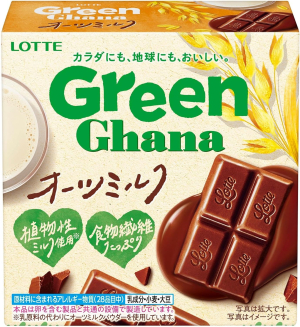 Шоколад с пищевыми волокнами Lotte Green Ghana